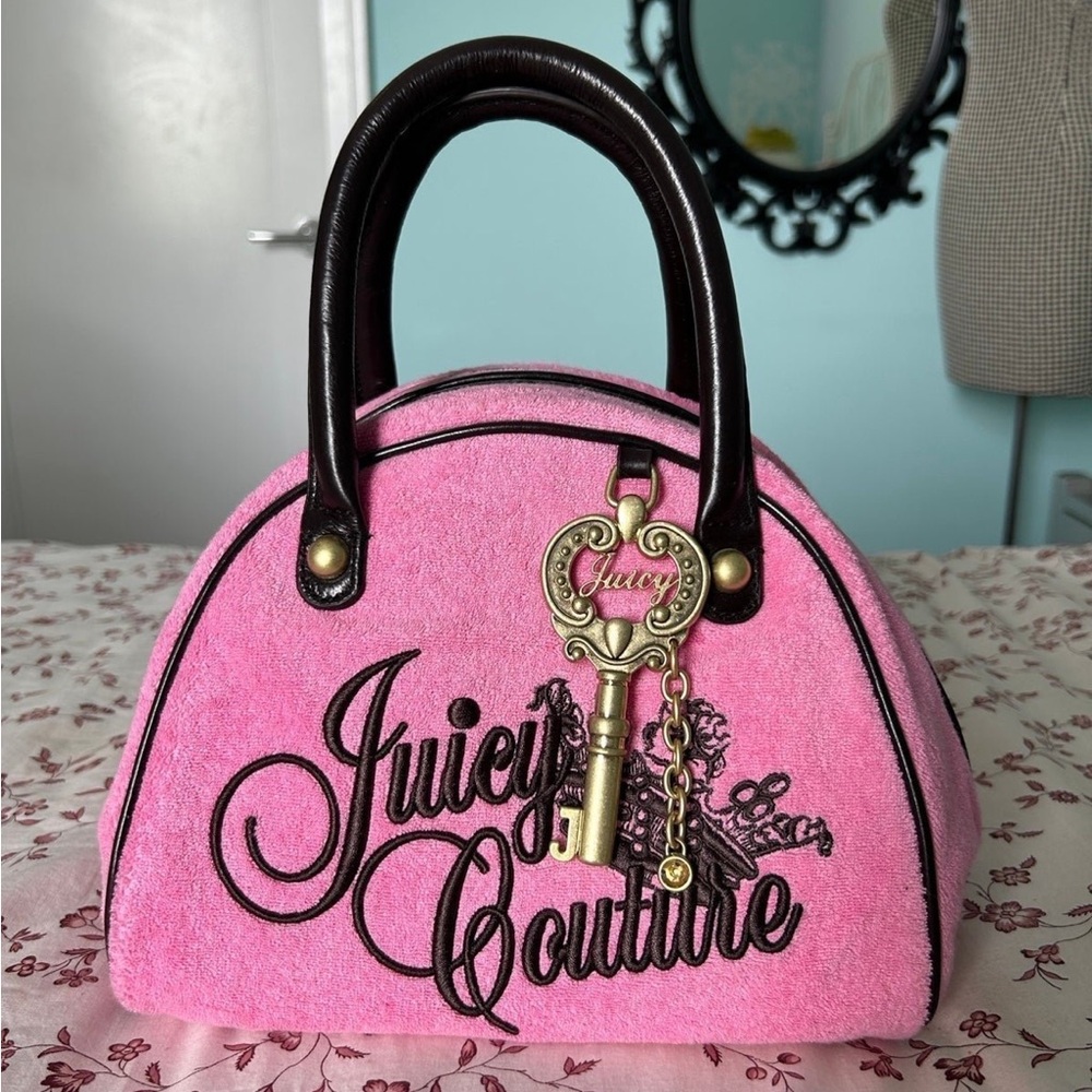 Vintage Juicy Couture Pink bowler Handbag